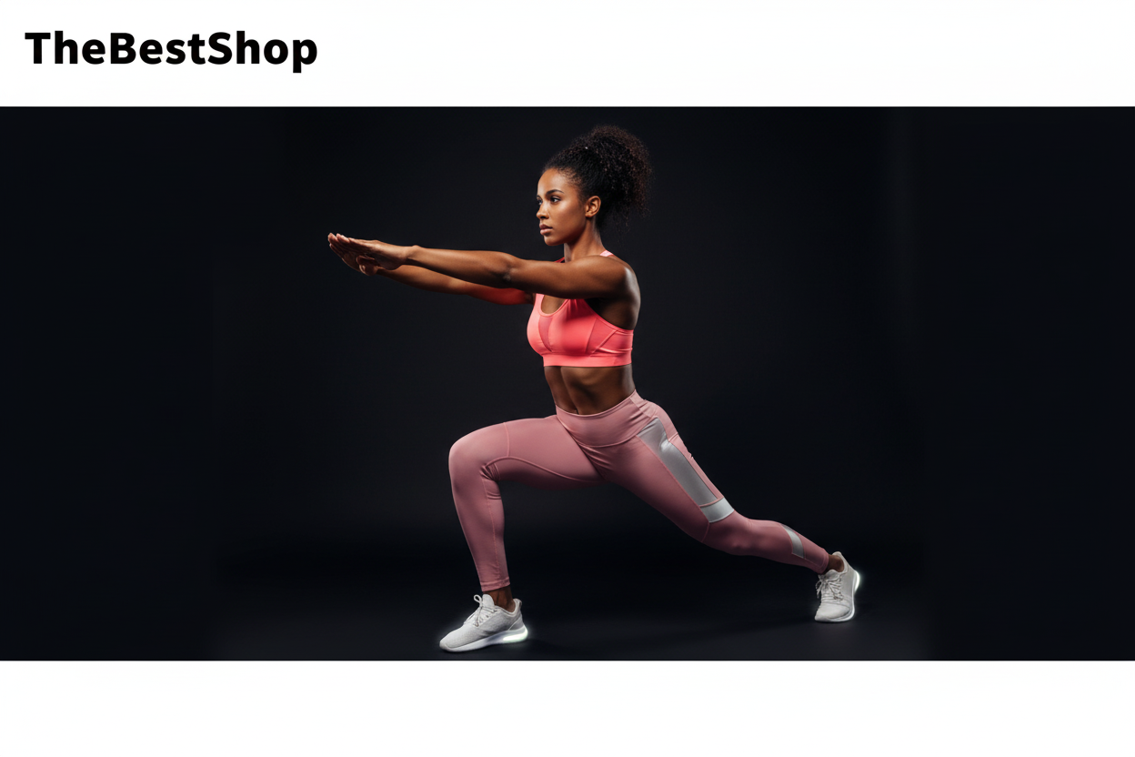 Women's Fitness Banner - Black Background